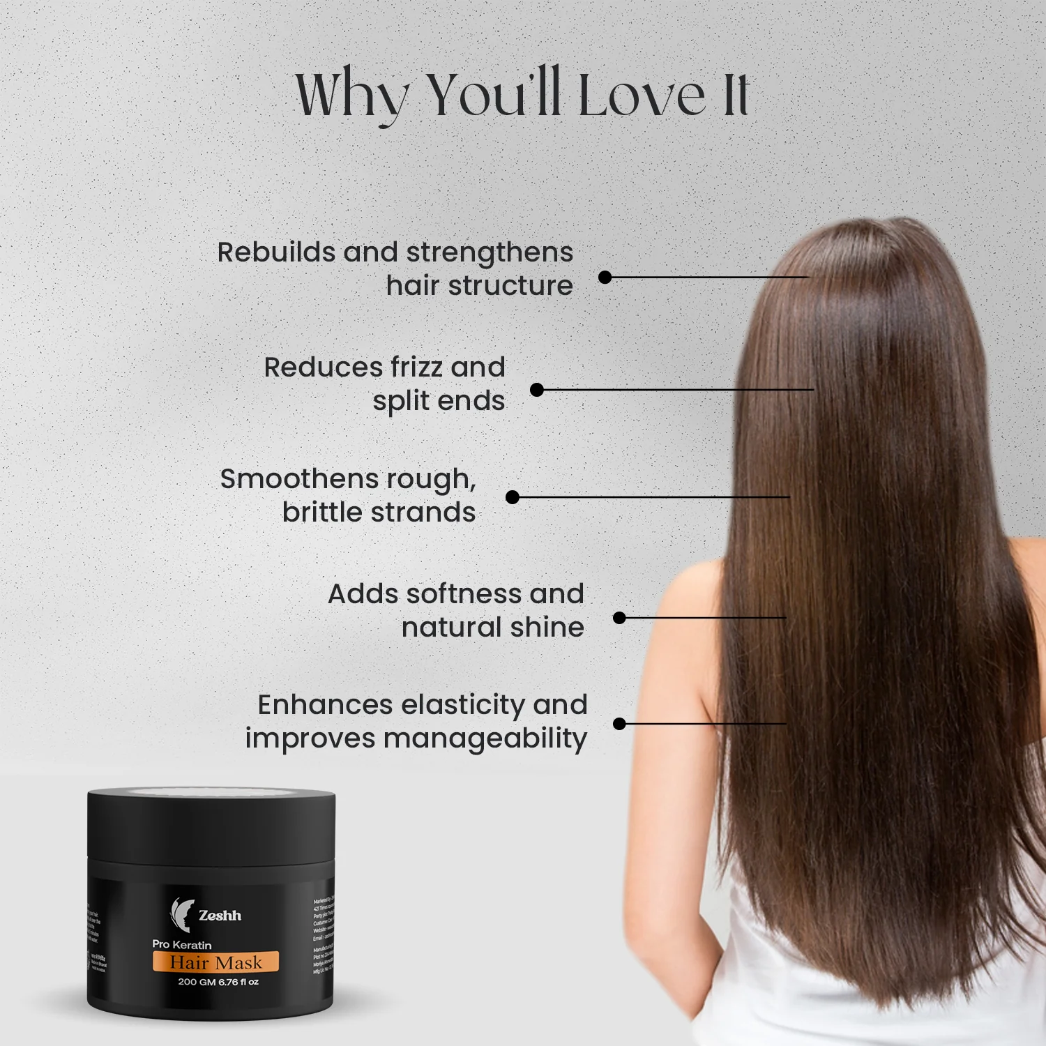 Zeshh Pro Keratin Hair Mask - Image 3