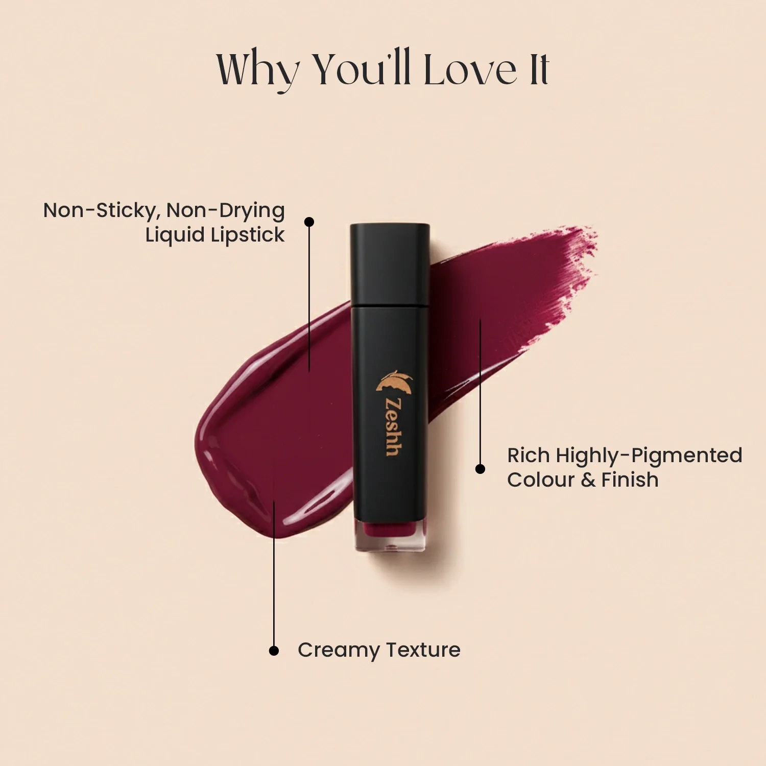 Zeshh Vine Liquid Lipstick - Image 3